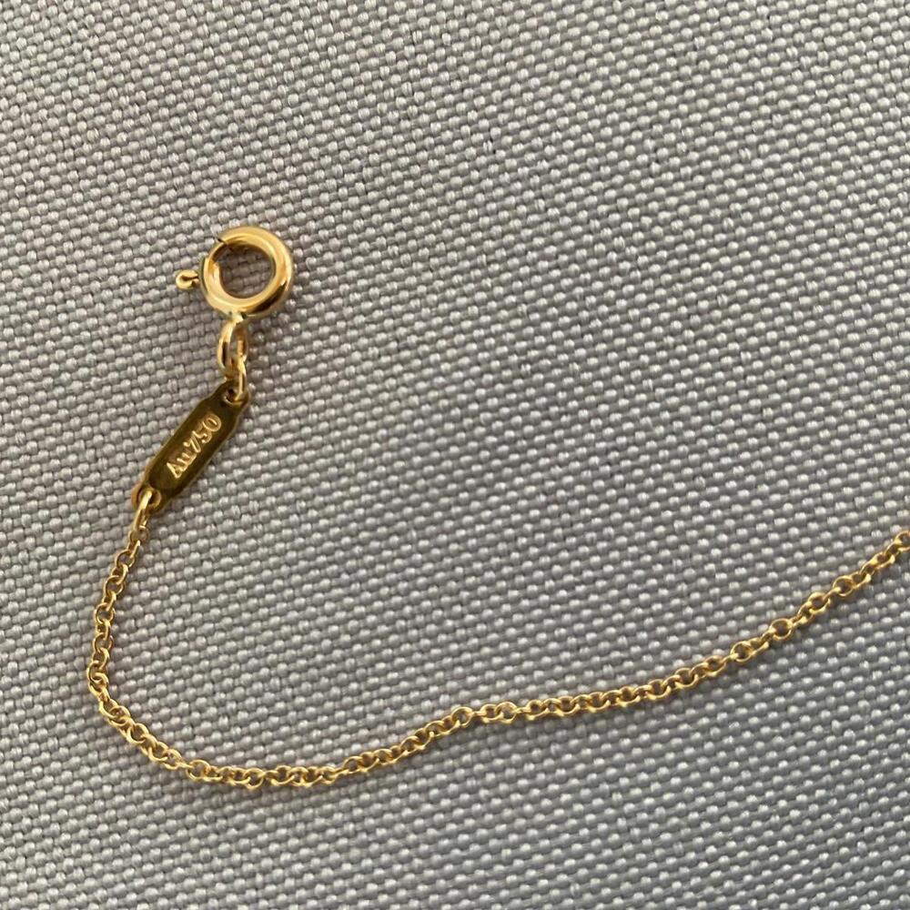 Tiffany & Co. 18K Return to Tiffany Heart tag Necklace Adjustable 16-18” Chain - Picture 4 of 9